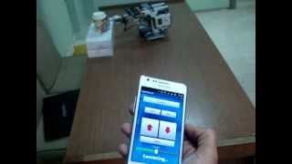 Lego Mindstorm Controlled with Galaxy SII Mobile