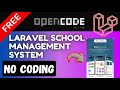 Laravel School Management System in Minutes 🤯 | FREE AI | No Coding Required