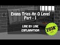 Evans Tries An O Level Part - 1 (Line By Line) in Hindi By Colin Dexter, Class 12 English Vistas