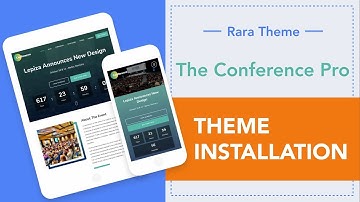Step 1 : How to install The Conference Pro WordPress Theme?