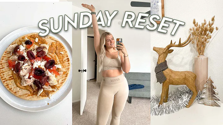 SUNDAY RESET - after a staycation | Workout, Cleaning, Healthy meals, & Grocery haul