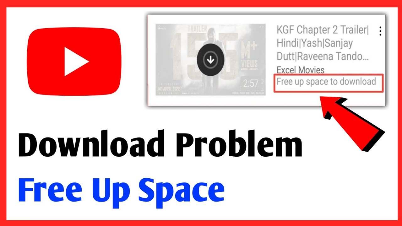 How to Fix YouTube Download Problem Free Up Space - YouTube