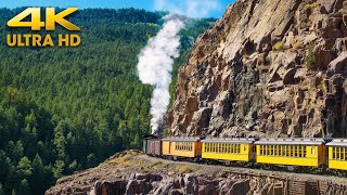 Durango & Silverton Narrow Gauge Railroad Colorado | Historic Steam Train Cascade Canyon Express 4K