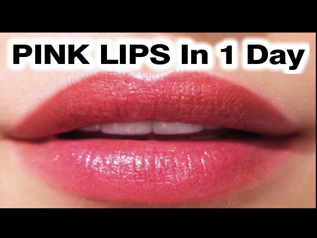 Soft Pink Lips in 1 Day at home naturally / DIY Lip Stain / 100% Working SKIN CARE - YouTube