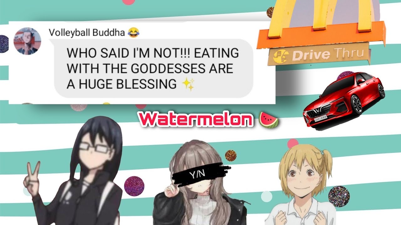 The Managers at the Drive Thru || Haikyuu Y/N Harem || kardashians spoof ||