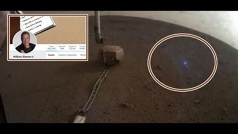 William Shatner queries blue light in Mars video