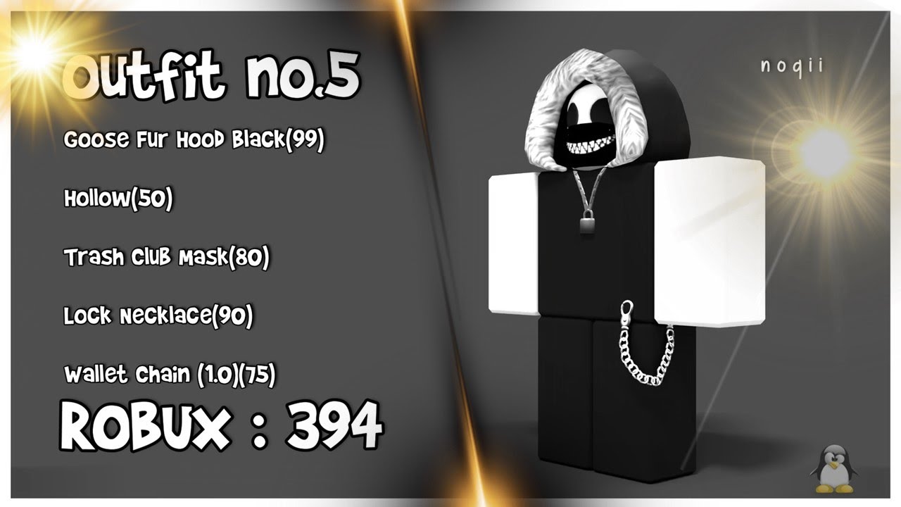 25 Black White Roblox Outfits 1 Youtube - black and white hood roblox