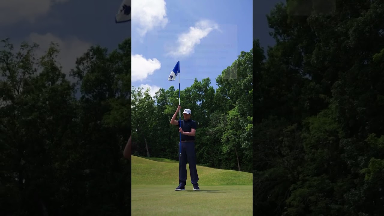 Facing a blind chip? Have someone hold the flagstick above the hole! ⛳️