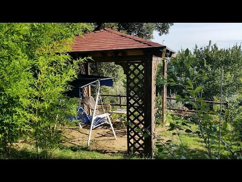 Come montare un gazebo in legno con grigliati e te Come costruire un gazebo in legno rettangolare