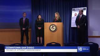 FBI San Diego and U.S. Attorney to reveal announcement about ‘FBI Most Wanted Terrorist’