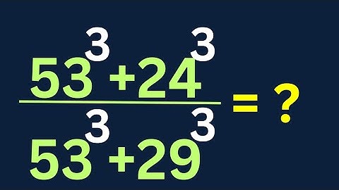 A Beautiful Math Olympiad Question | Fast Method