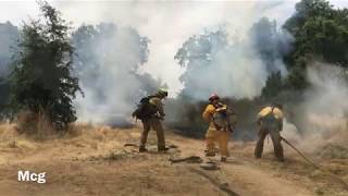 **VEGETATION FIRE** Pre arrival and new brush rig