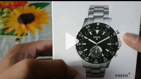 Fossil Q hybrid smart watch, unboxing and first look
