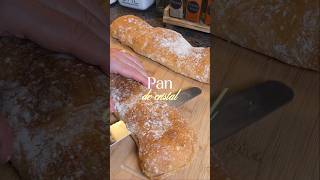🥖 🤤 Pan de cristal CASERO #cocina #receta #pan #pandecristal #pancasero #shorts