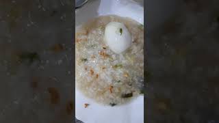 Simple AROZCALDO With boiled egg  and Cosa..