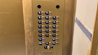 ThyssenKrupp Modded Haughton Traction Service Elevator at Four Queens Las Vegas, NV