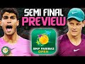 Carlos Alcaraz vs Jannik Sinner | Semi Final Preview &amp; Prediction | Indian Wells 2023