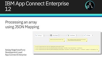 Processing an array using JSON Mapping - IBM App Connect Enterprise