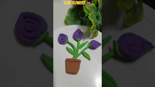 Easy Clay Arts 🌸#shorts #shortsfeed #viralshorts #trending #flowers #clay #comedy #fun