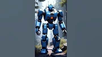 🦾🔵Blue Robot Transformation #shorts #robot #robotics #robots #robotic #transformation #blue