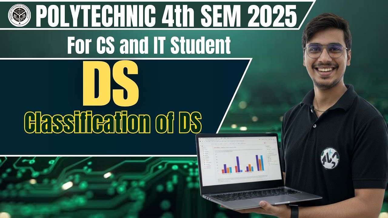 🔥Data Structure Using C | Lec-3| Unit-1 :Types of Data Structure | BTEUP 4th SEM | By Satyam Sir