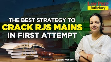 RJS Mains | How to crack RJS Mains in first attempt | Rajasthan Judiciary 2024