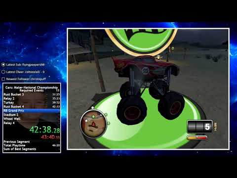 Cars: Mater National Required Events - Speedrun in 1:14:04.84 IGT