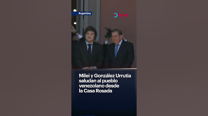 🇦🇷 Milei y González Urrutia saludan al pueblo venezolano desde la Casa Rosada 🇻🇪