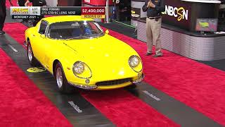 SOLD for $2.64 million // 1966 Ferrari 275 GTB/6C Long Nose // Mecum Monterey 2021