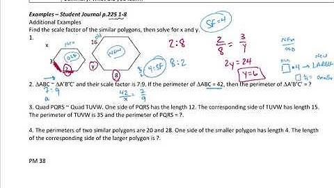 Geometry Similar Polygons, Scale Factor & Perimeter