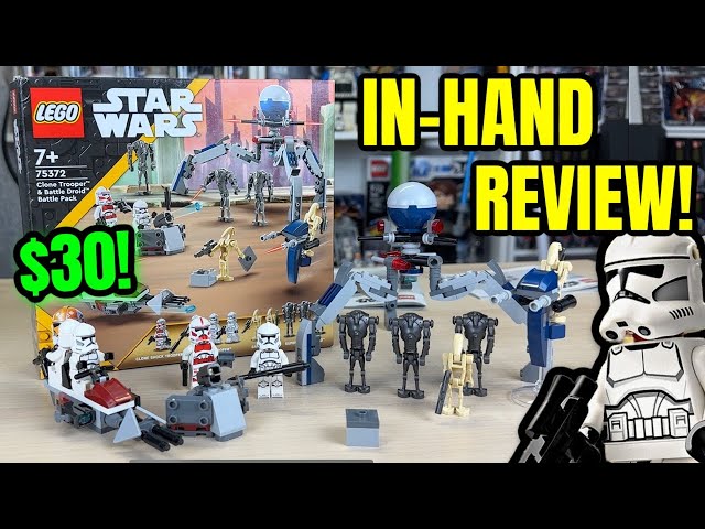 [In Hand Same Day Ship!] Lego 75372 SW Clone Trooper & Battle Droid Battle  Pack