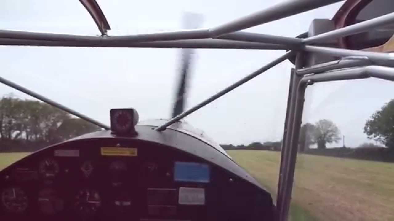 Copy of Kitfox Mk2 with Optima wing taking off at Cargreen - YouTube