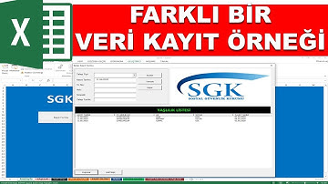 Excel VBA ile farklı bir veri tabanı kayıt örneği - Tavsiye edilir