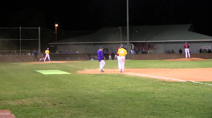 Zack Gahagan #18 steals on pitcher - Varsity Baseb...
