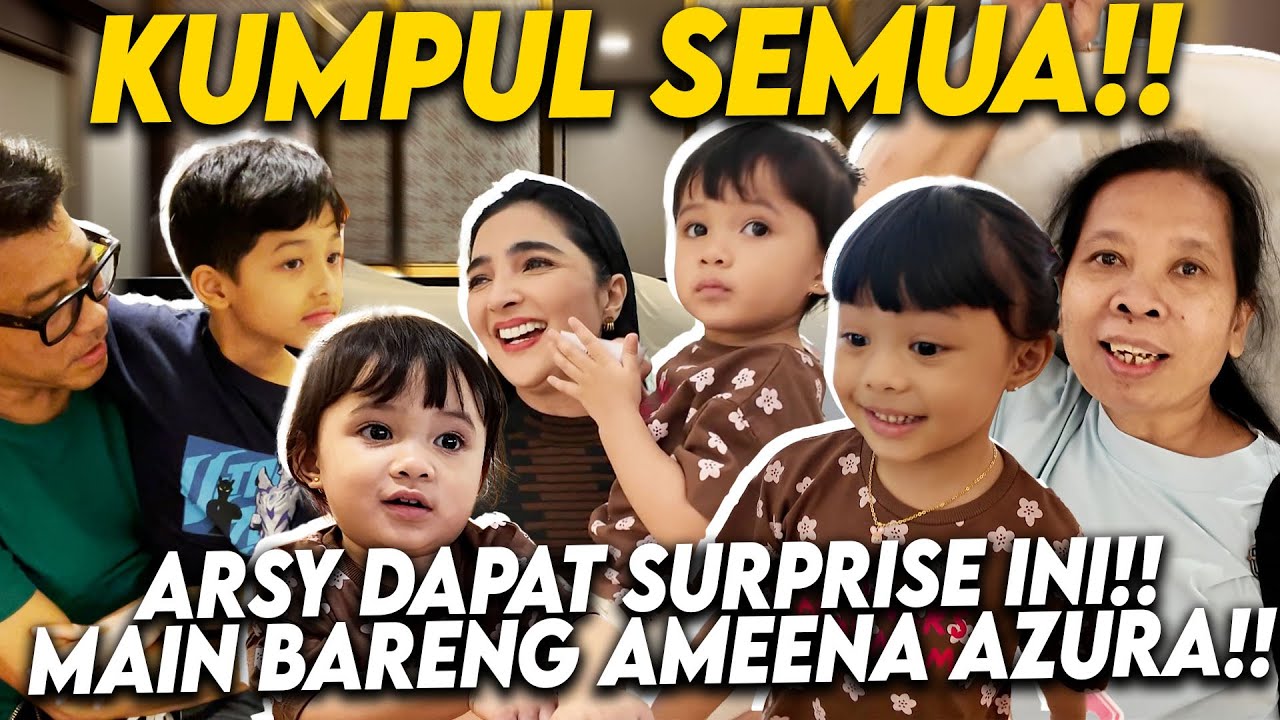 ARSY DAPAT SURPRISE DARI ASHANTY!! TAK DIDUGA!! AMEENA AZURA GIRANG BANGET DIAJAK KETEMPAT INI!!