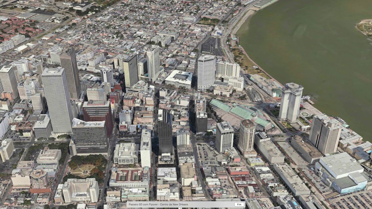 FLYING OVER NEW ORLEANS [WITH 3D FLYOVER] YouTube