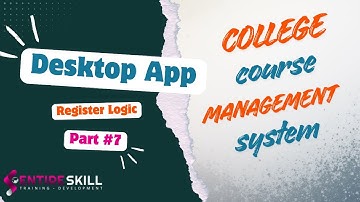 College Course Management System in Java Swing + MySQL Project | Register Page Logic | Entire Skill
