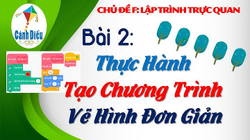 TIN HỌC 5 – CÁNH DIỀU | CHỦ ĐỀ F | BÀI 2: THỰC HÀNH TẠO CHƯƠNG TRÌNH VẼ HÌNH ĐƠN GIẢN