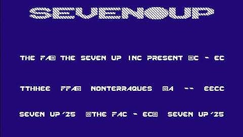 Seven Up (7UP) Intro 12 ! Commodore 64 (C64)