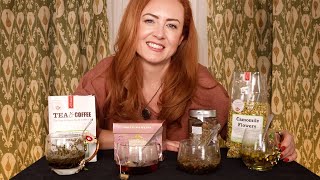Tea to Make You Sleepy 🌟 ASMR 🌟 Tasting Counter, Leaves, Flowers, Pouring, Bubbles