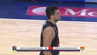 Basket Banco Di Sardegna Sassari - Virtus Segafredo Bologna 82-74 Video