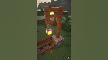 Minecraft Park Bench 💺 [Design Tutorial] #minecraft #shorts