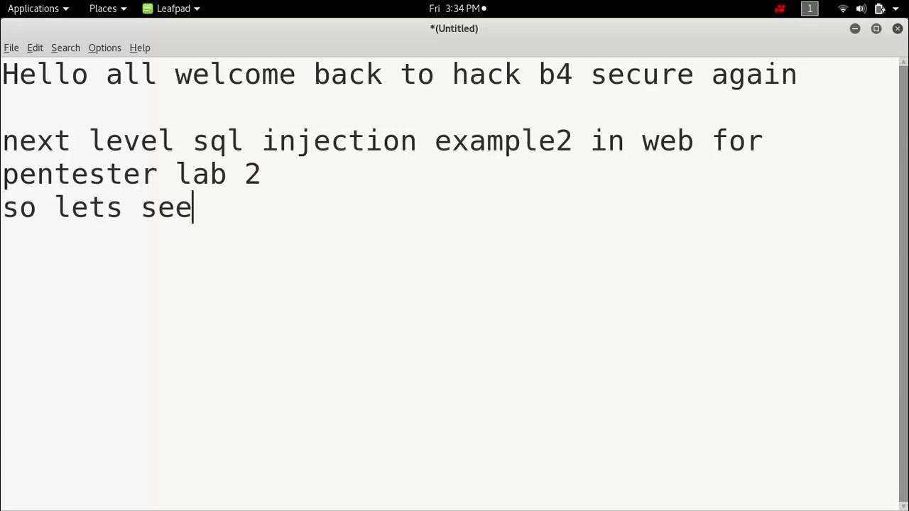 Sql injection - example 2: Web for pentester lab 2 -- pentesterlab.com ...