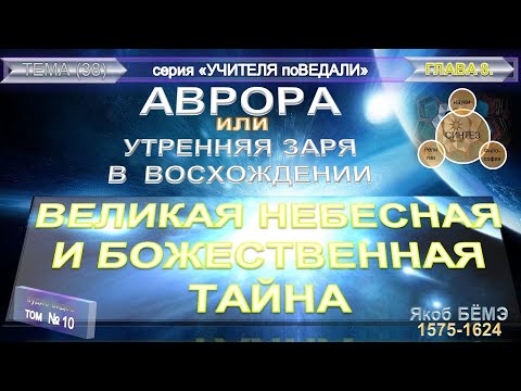 (10) АВРОРА (Утренняя ЗАРЯ в Восхождении)- гл.9.ВЕЛИКАЯ НЕБЕСНАЯ И БОЖЕСТВЕННАЯ ТАЙНА- Якоб Бёмэ