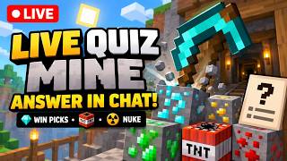 LIVE Quiz + Endless Mining ⛏️ Answer Questions, Spawn TNT & Break Blocks! screenshot 1