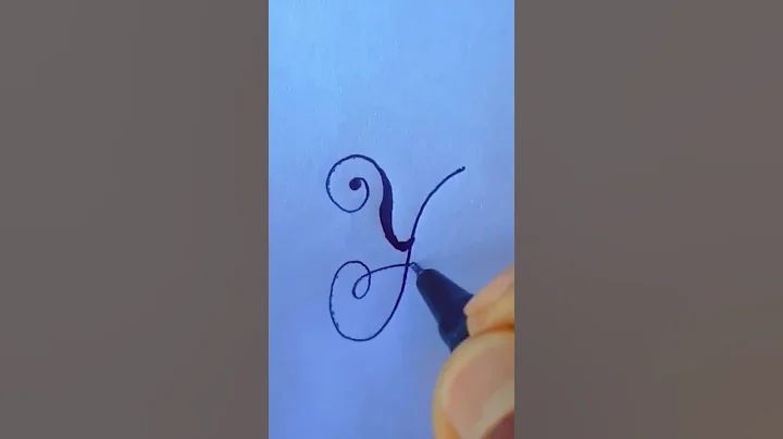 Write the letter"Y"beautifully||#shorts #calligraphy #englishhandwriting #art