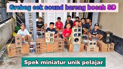 Spek mini suara jernih, sound gak perlu gede yang penting clarity