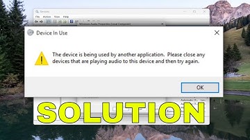 The Device Is Being Used by Another Application Error in Windows 11/10 [Solution]