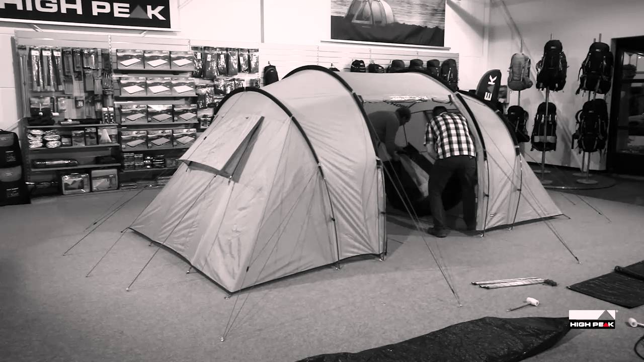 straal Kostbaar Aan boord High Peak tent Tauris 4 setup video - YouTube