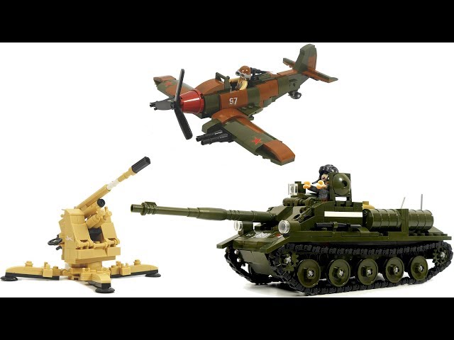 Build Your Own Lego Tank: Unboxing Sluban WWII M38-B0697 The Battle for  Kursk 